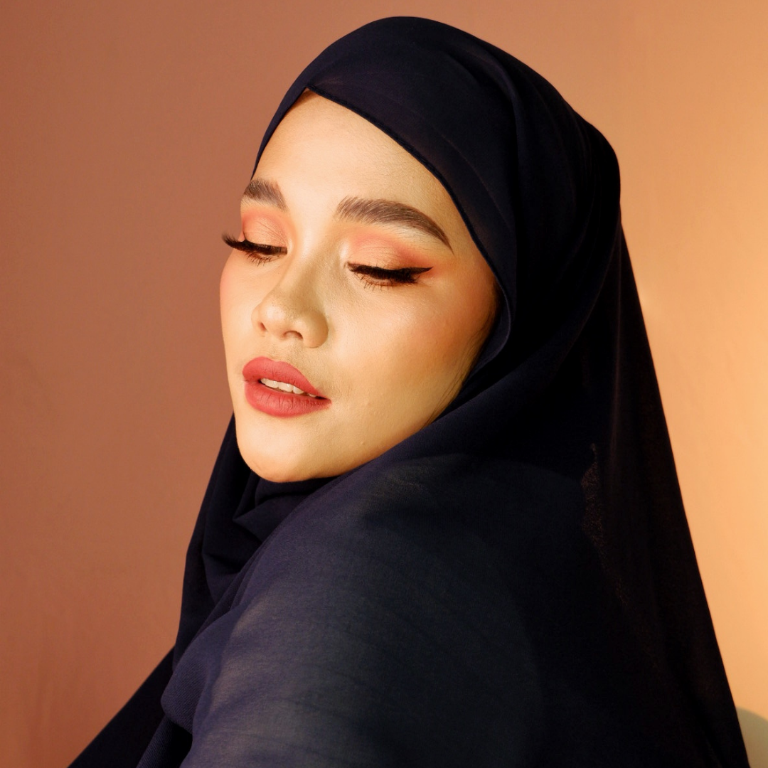 Premium Chiffon Hijab-Black