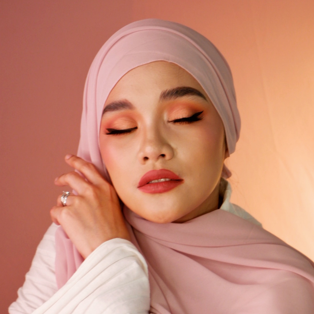 Premium Chiffon Hijab-Cotton Candy