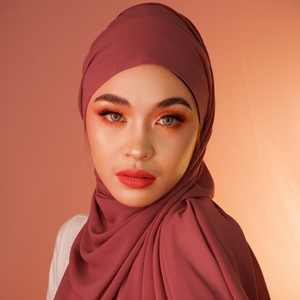 Premium Chiffon Hijab-Burgundy