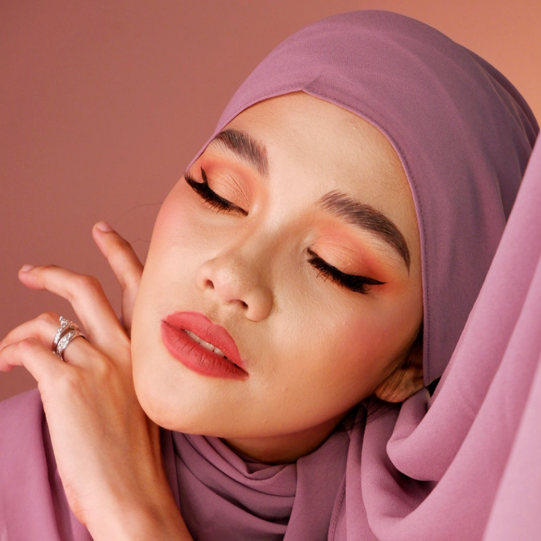 Premium Chiffon Hijab-Fig