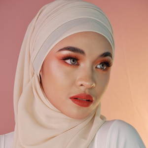 Premium Chiffon Hijab-Ivory