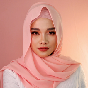 Premium Chiffon Hijab-Peony