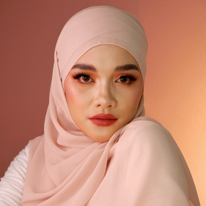 Premium Chiffon Hijab-Pink Haze