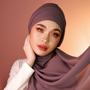 Premium Chiffon Hijab-Lavender