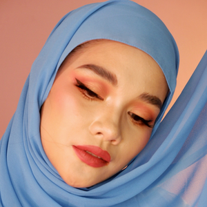Premium Chiffon Hijab-Sky Blue