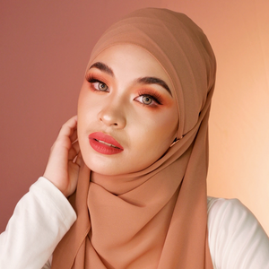 Premium Chiffon Hijab-Stone