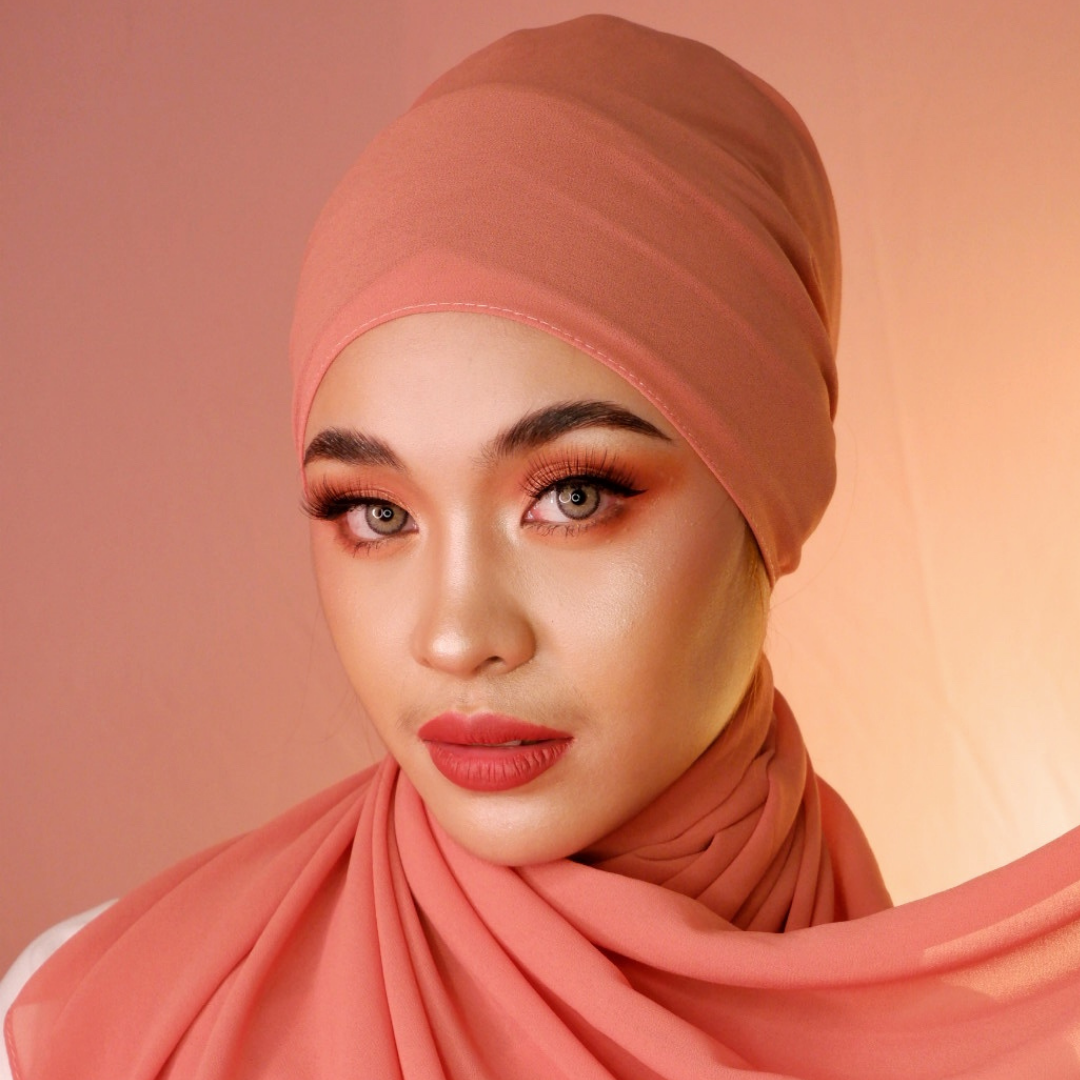 Premium Chiffon Hijab-Watermelon