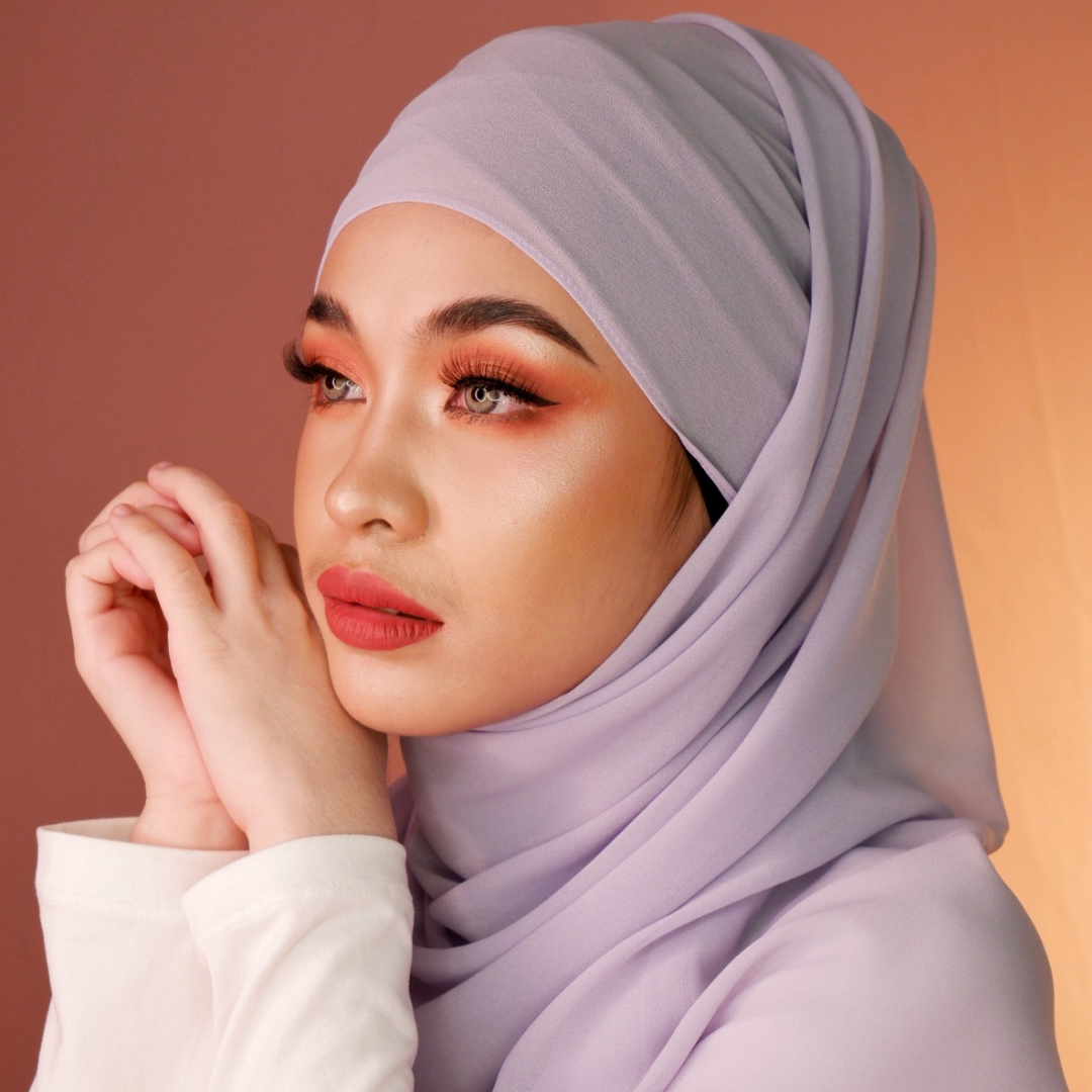 Premium Chiffon Hijab-Wisteria