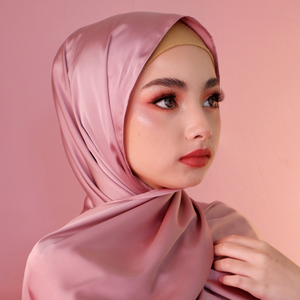 Premium Matte Satin Silk-Blush