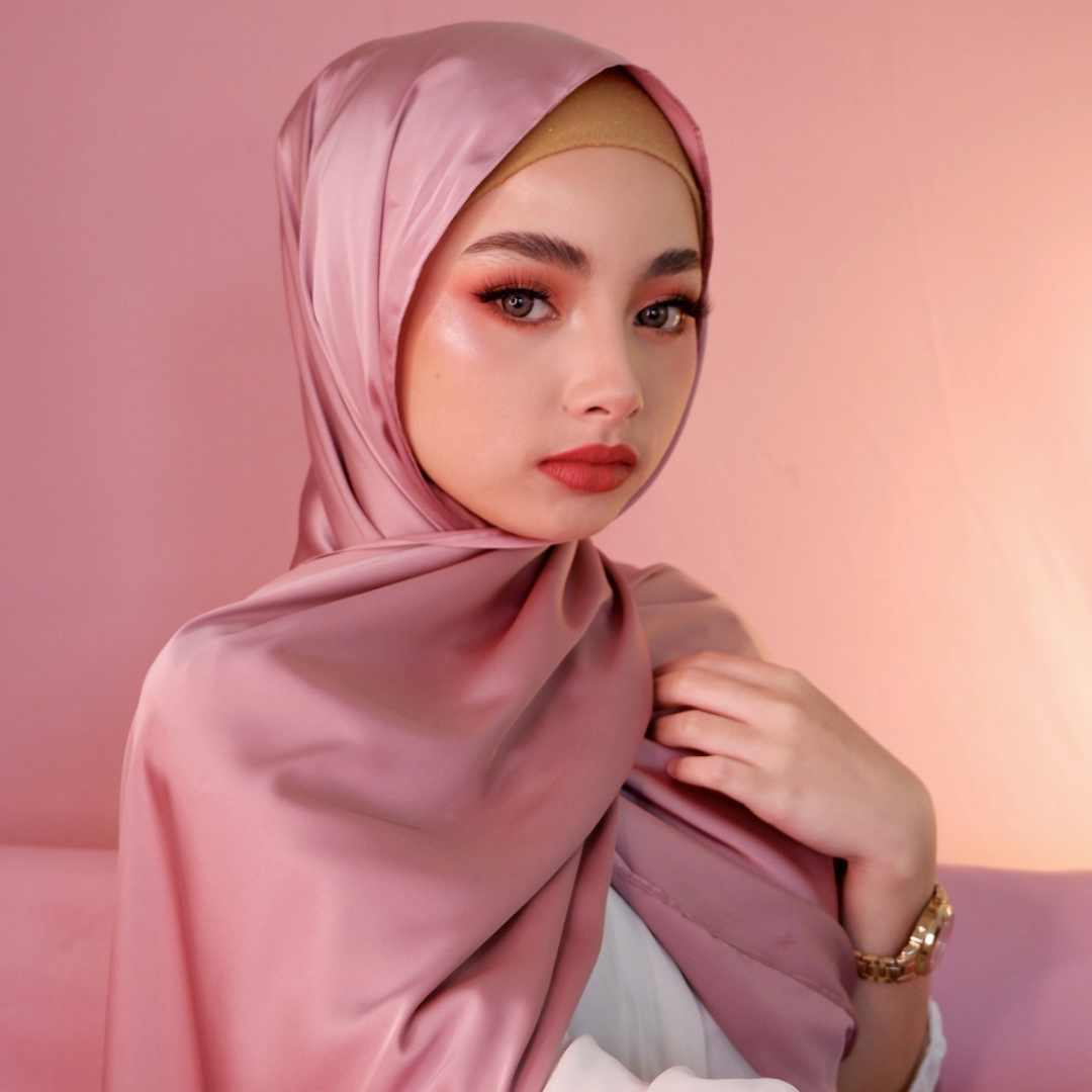 Premium Matte Satin Silk-Blush