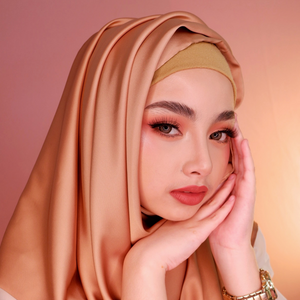 Premium Matte Satin Silk-Brown