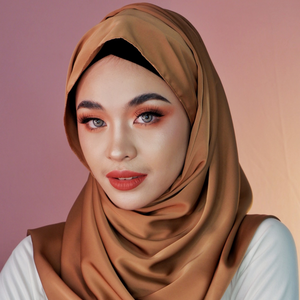 Premium Matte Satin Silk-Chocolate Brown