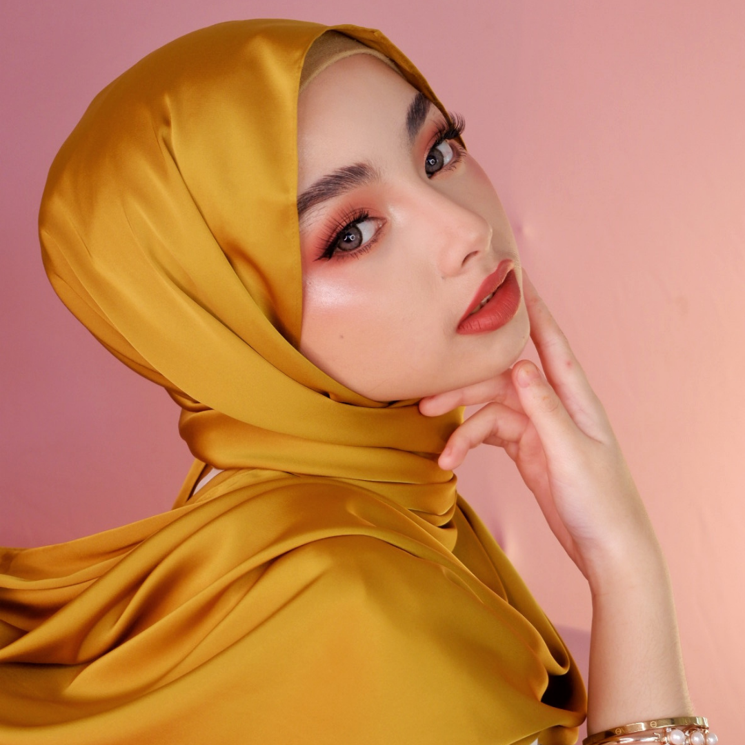 Premium Matte Satin Silk-Dark Honey