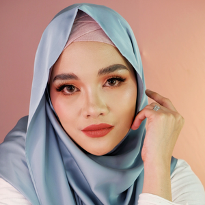 Premium Matte Satin Silk-Light Blue